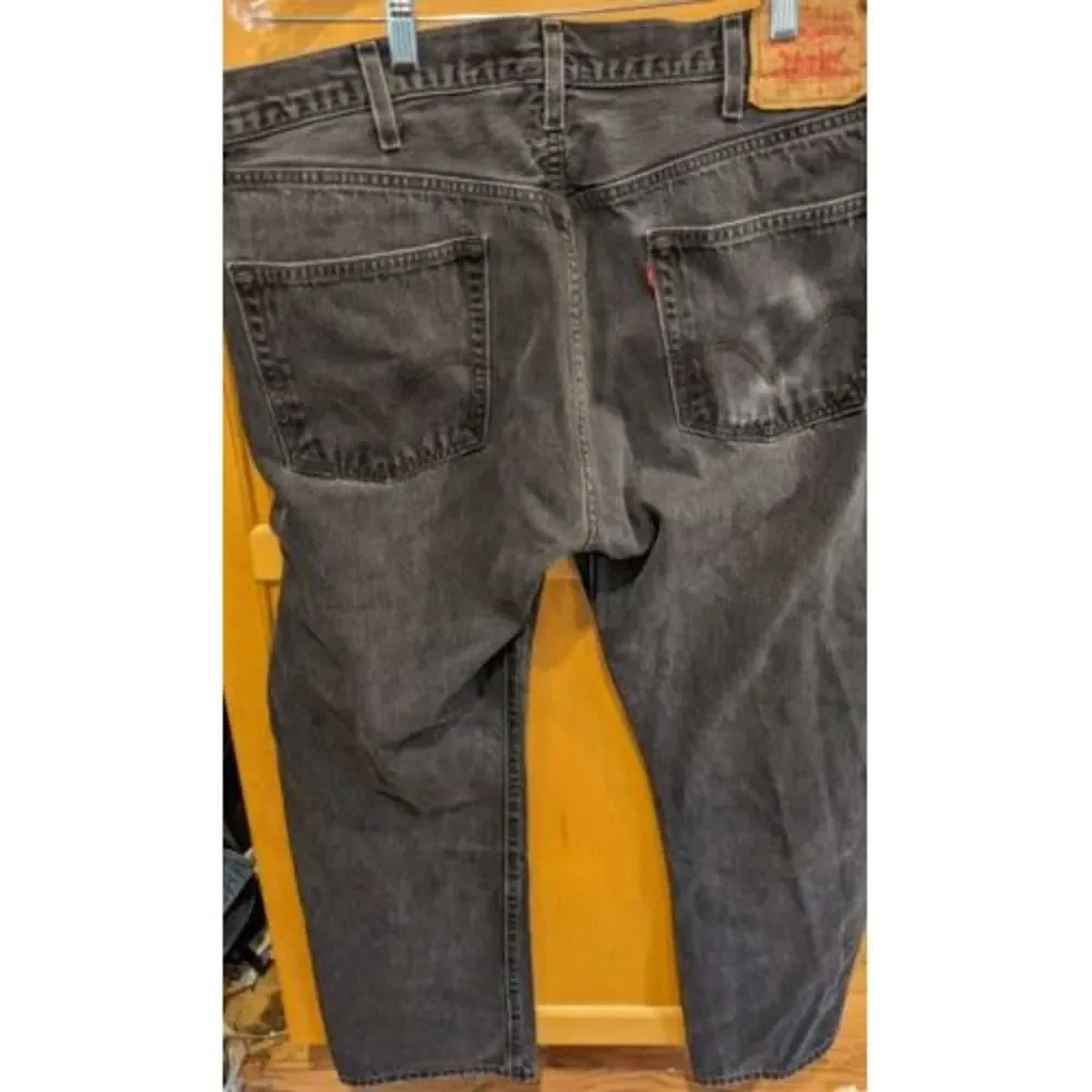 Levis 501 Jeans Mens 40x30 Blue Regular Fit Straight Leg Button Fly‎